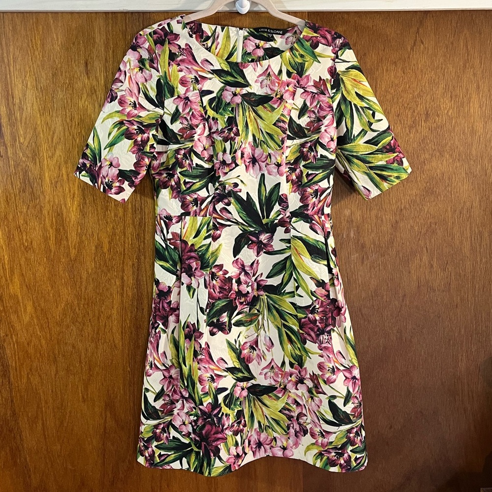 KAYA & SLOANE Floral Dress Sz S